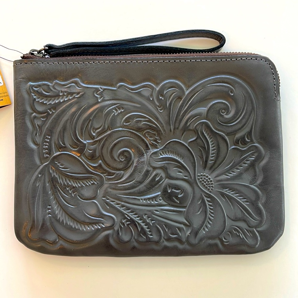 Make an offer on Patricia Nash Cassini Wristlet -Color: Smoke NWT